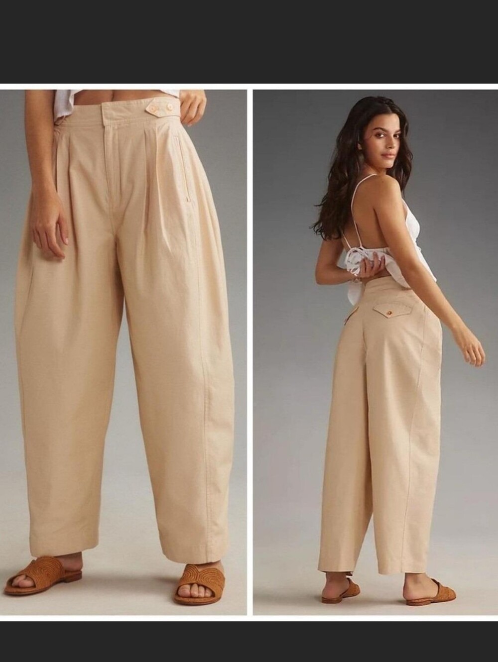 Maeve Utility Barrel Trouser Pants In